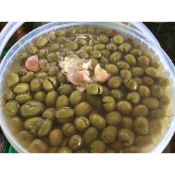 ACEITUNAS PARTIDAS HOJIBL. CUBO 1/3Kg